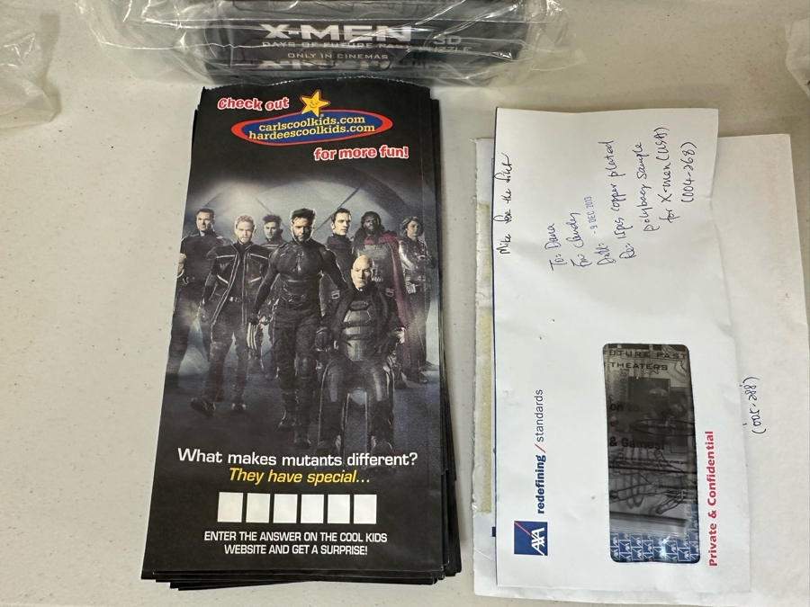 X-Men Days Of Future Past Movie Carl's Jr. / Hardee's Happy / Kid's Meal Toys Project Box With Prototype Toy Samples Cool Kids Designed By The CDM Company 2014 [Photo 5]