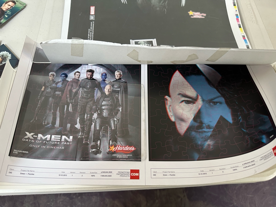 X-Men Days Of Future Past Movie Carl's Jr. / Hardee's Happy / Kid's Meal Toys Project Box With Prototype Toy Samples Cool Kids Designed By The CDM Company 2014 [Photo 3]