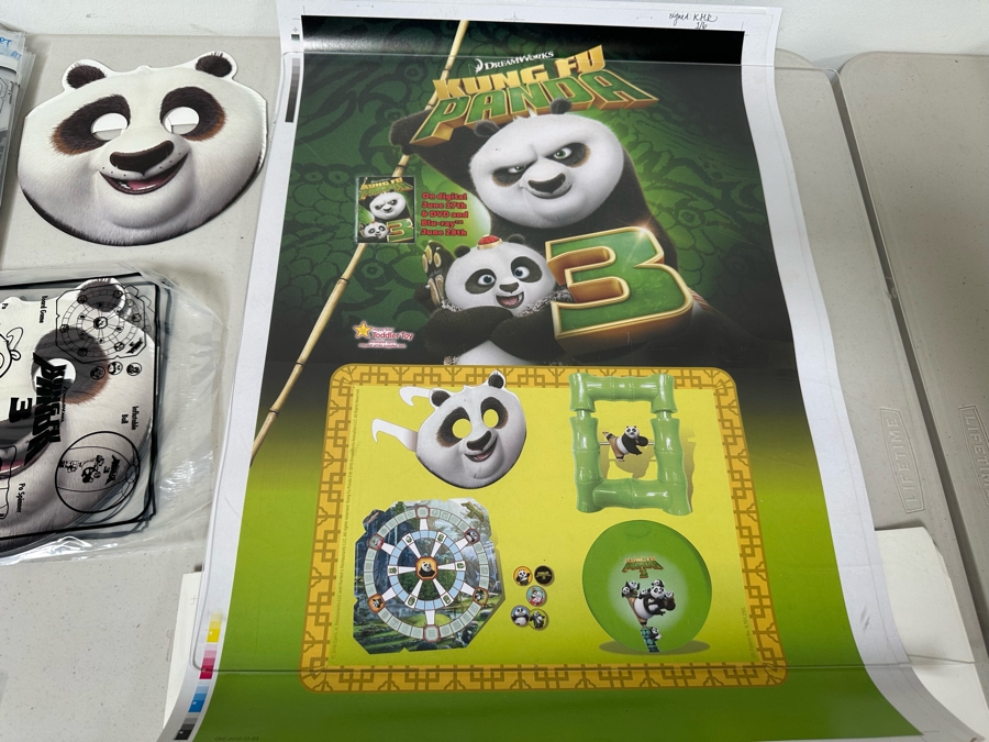 Kung Fu Panda 3 Movie Carl's Jr. / Hardee's Happy / Kid's Meal Toys Project Box With Prototype Toy Samples Cool Kids Designed By The CDM Company 2016 [Photo 5]