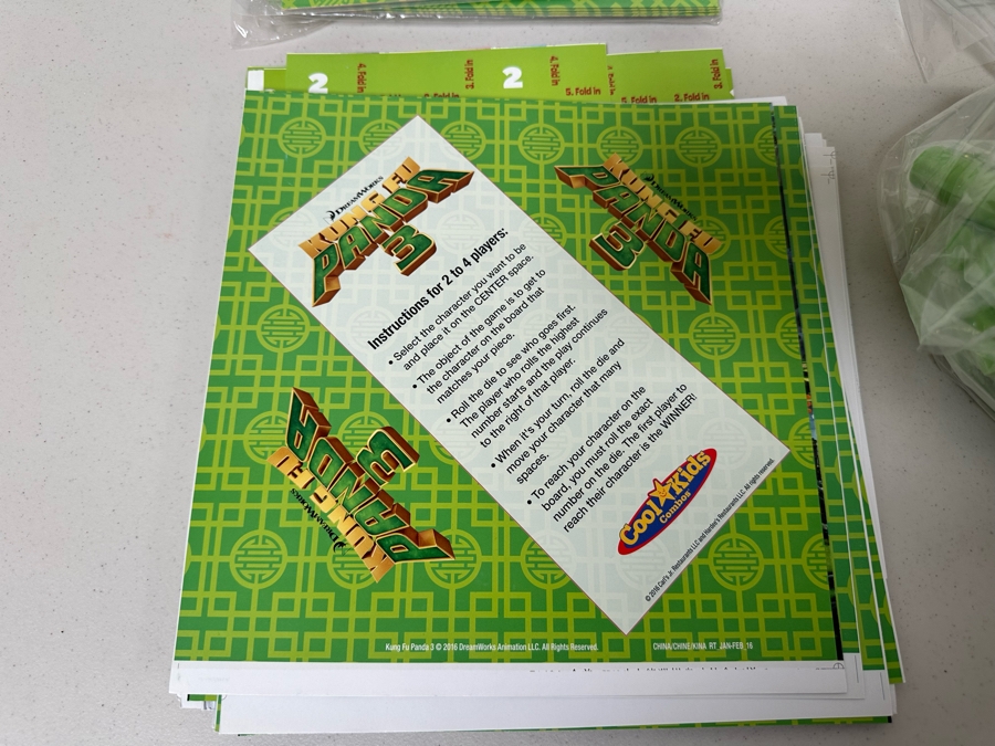 Kung Fu Panda 3 Movie Carl's Jr. / Hardee's Happy / Kid's Meal Toys Project Box With Prototype Toy Samples Cool Kids Designed By The CDM Company 2016 [Photo 6]