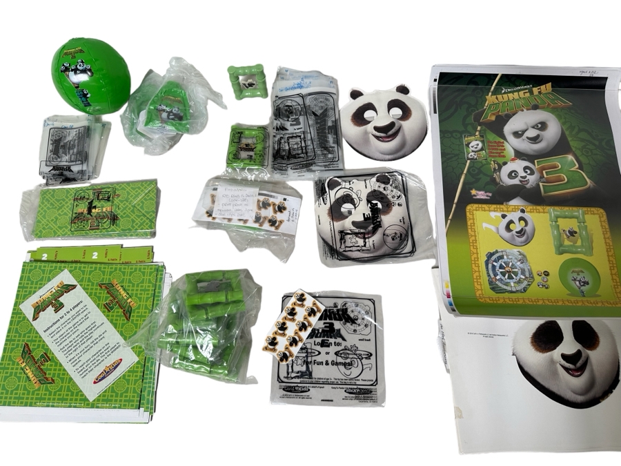 Kung Fu Panda 3 Movie Carl's Jr. / Hardee's Happy / Kid's Meal Toys Project Box With Prototype Toy Samples Cool Kids Designed By The CDM Company 2016