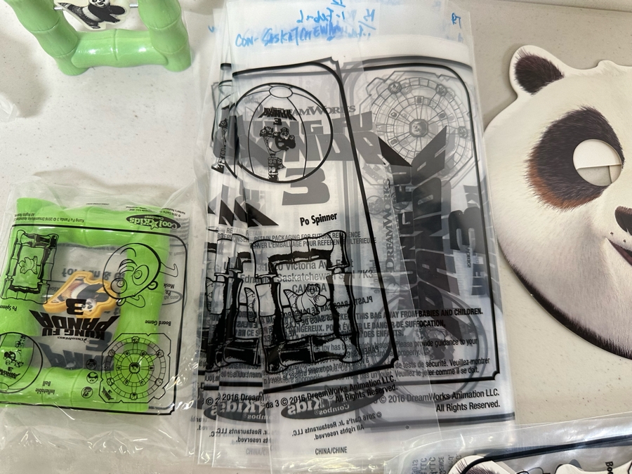 Kung Fu Panda 3 Movie Carl's Jr. / Hardee's Happy / Kid's Meal Toys Project Box With Prototype Toy Samples Cool Kids Designed By The CDM Company 2016 [Photo 9]