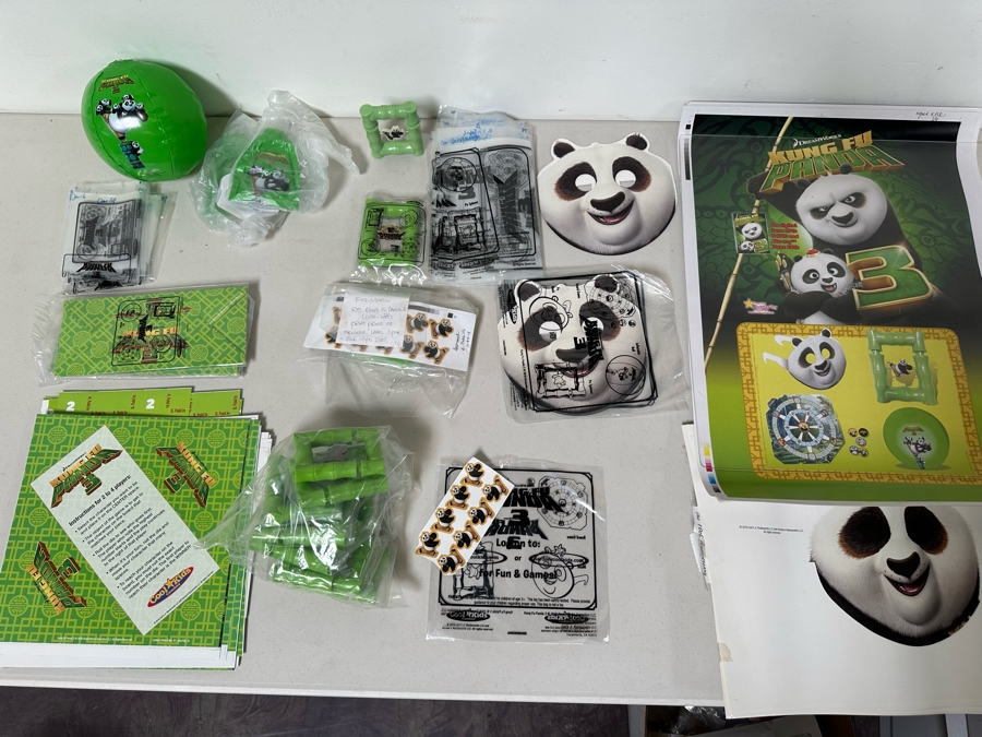 Kung Fu Panda 3 Movie Carl's Jr. / Hardee's Happy / Kid's Meal Toys Project Box With Prototype Toy Samples Cool Kids Designed By The CDM Company 2016 [Photo 15]