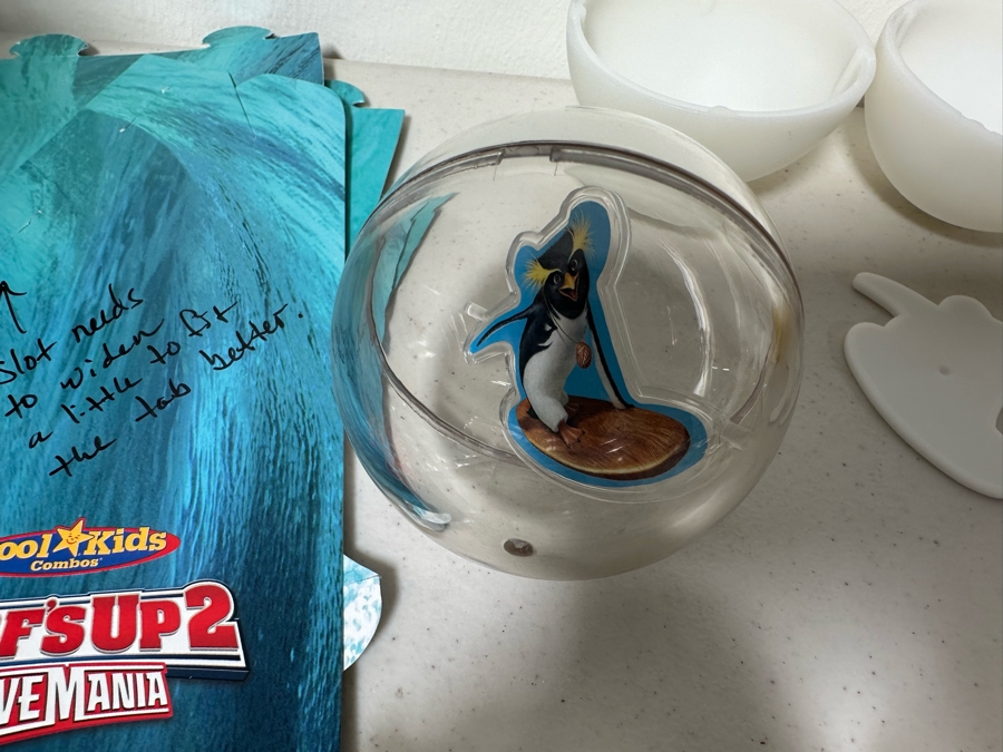 Surf's Up 2 Wave Mania Movie Carl's Jr. / Hardee's Happy / Kid's Meal Toys Project Box With Prototype Toy Samples Cool Kids Designed By The CDM Company 2017 [Photo 4]