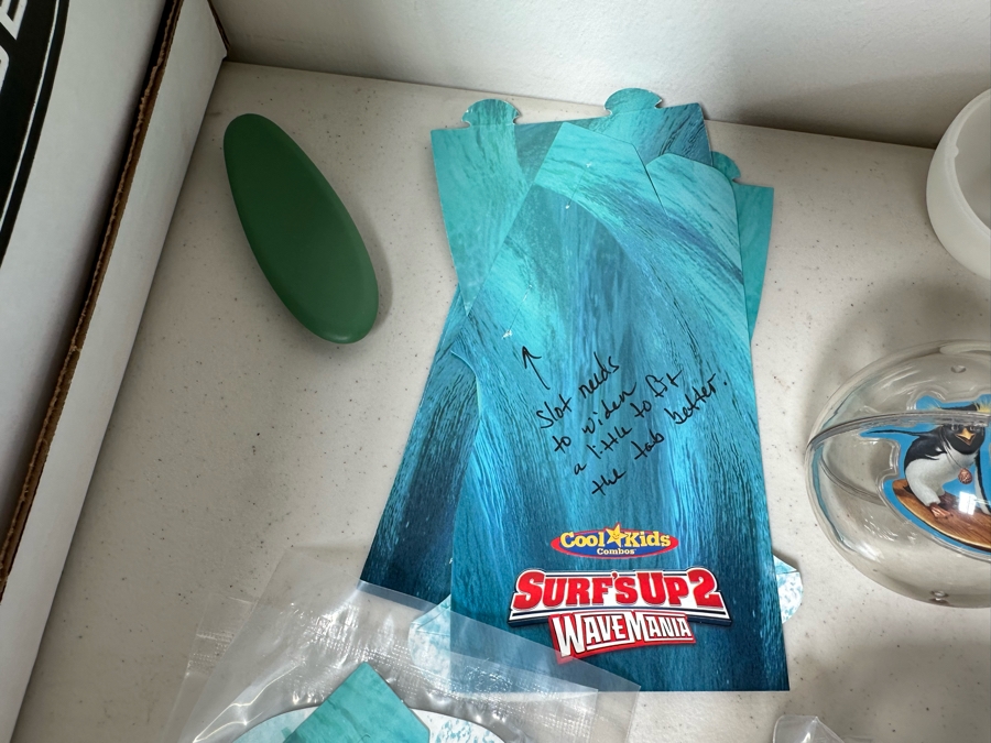 Surf's Up 2 Wave Mania Movie Carl's Jr. / Hardee's Happy / Kid's Meal Toys Project Box With Prototype Toy Samples Cool Kids Designed By The CDM Company 2017 [Photo 9]