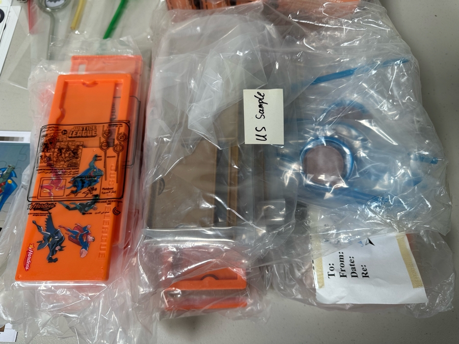 Justice League Unlimited DC Comics Carl's Jr. / Hardee's Happy / Kid's Meal Toys Project Box With Prototype Toy Samples Cool Kids Designed By The CDM Company 2014 [Photo 7]