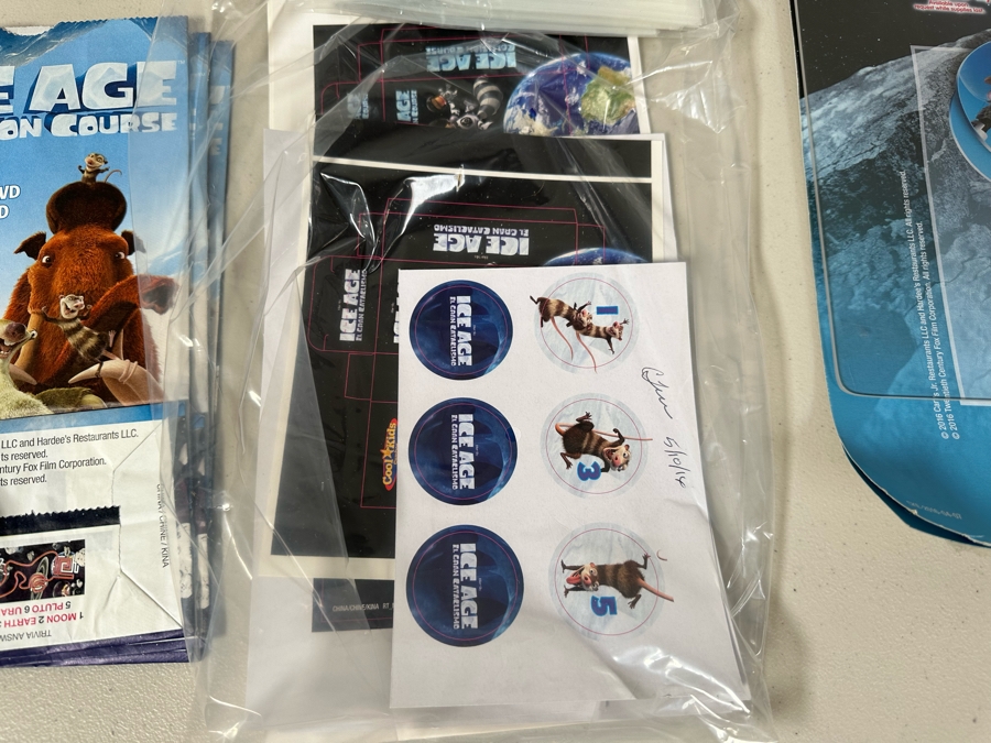 Ice Age Collision Course Movie Carl's Jr. / Hardee's Happy / Kid's Meal Toys Project Box With Prototype Toy Samples Cool Kids Designed By The CDM Company 2016 [Photo 11]