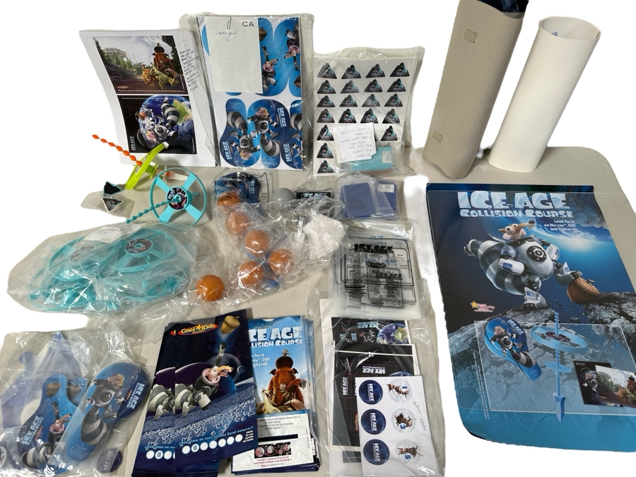 Ice Age Collision Course Movie Carl's Jr. / Hardee's Happy / Kid's Meal Toys Project Box With Prototype Toy Samples Cool Kids Designed By The CDM Company 2016