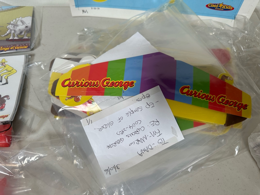 Curious George Carl's Jr. / Hardee's Happy / Kid's Meal Toys Project Box With Prototype Toy Samples Cool Kids Designed By The CDM Company 2016 [Photo 3]