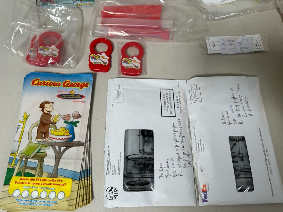 Curious George Carl's Jr. / Hardee's Happy / Kid's Meal Toys Project Box With Prototype Toy Samples Cool Kids Designed By The CDM Company 2016 [Photo 8]