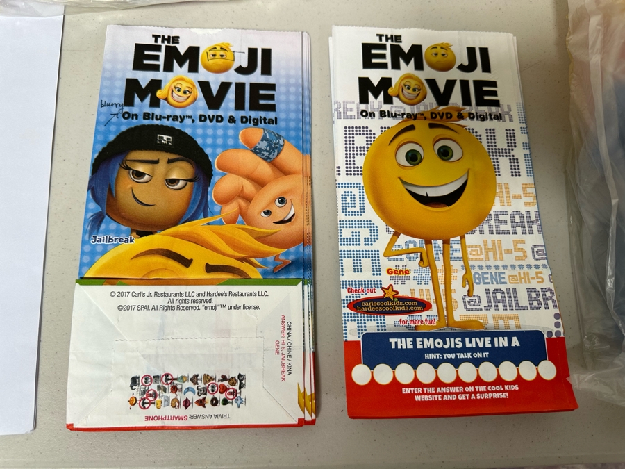 The Emoji Movie Carl's Jr. / Hardee's Happy / Kid's Meal Toys Project Box With Prototype Toy Samples Cool Kids Designed By The CDM Company 2017 [Photo 8]