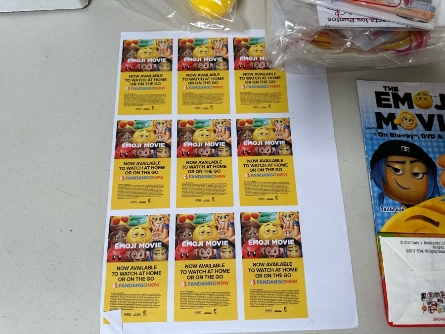 The Emoji Movie Carl's Jr. / Hardee's Happy / Kid's Meal Toys Project Box With Prototype Toy Samples Cool Kids Designed By The CDM Company 2017 [Photo 4]