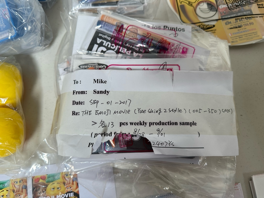 The Emoji Movie Carl's Jr. / Hardee's Happy / Kid's Meal Toys Project Box With Prototype Toy Samples Cool Kids Designed By The CDM Company 2017 [Photo 5]