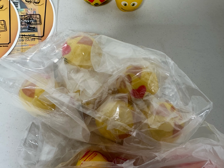 The Emoji Movie Carl's Jr. / Hardee's Happy / Kid's Meal Toys Project Box With Prototype Toy Samples Cool Kids Designed By The CDM Company 2017 [Photo 9]