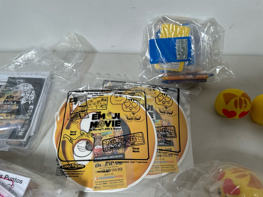 The Emoji Movie Carl's Jr. / Hardee's Happy / Kid's Meal Toys Project Box With Prototype Toy Samples Cool Kids Designed By The CDM Company 2017 [Photo 10]