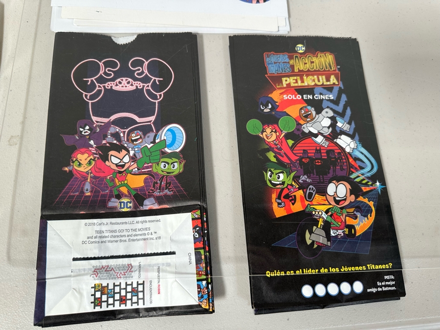 DC Comics Teen Titans Go! To The Movies Movie Carl's Jr. / Hardee's Happy / Kid's Meal Toys Project Box With Prototype Toy Samples Cool Kids Designed By The CDM Company 2018 [Photo 8]