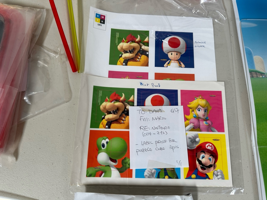 Nintendo Mario And Luigi Carl's Jr. / Hardee's Happy / Kid's Meal Toys Project Box With Prototype Toy Samples Cool Kids Designed By The CDM Company 2016 [Photo 3]
