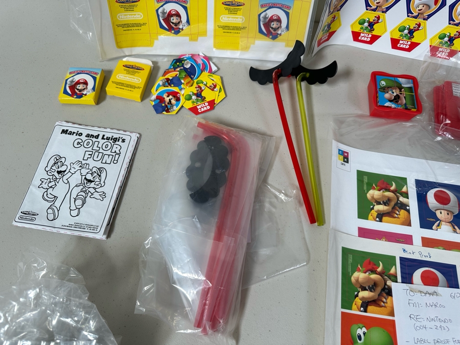 Nintendo Mario And Luigi Carl's Jr. / Hardee's Happy / Kid's Meal Toys Project Box With Prototype Toy Samples Cool Kids Designed By The CDM Company 2016 [Photo 5]