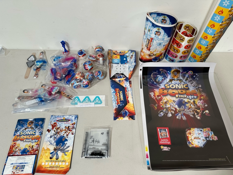 Sonic Boom Fire & Ice Video Game Carl's Jr. / Hardee's Happy / Kid's Meal Toys Project Box With Prototype Toy Samples Cool Kids Designed By The CDM Company 2015 [Photo 15]