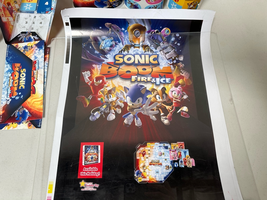 Sonic Boom Fire & Ice Video Game Carl's Jr. / Hardee's Happy / Kid's Meal Toys Project Box With Prototype Toy Samples Cool Kids Designed By The CDM Company 2015 [Photo 2]