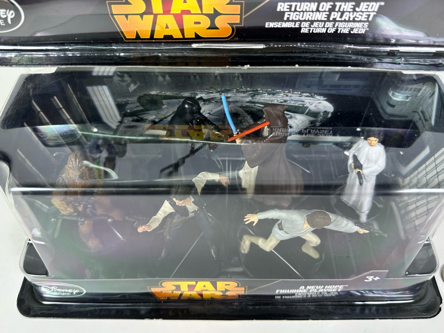 Pair Of Disney Store Star Wars Playsets: A New Hope Figurine Playset & Return Of The Jedi Figurine Playset New In Packaging [Photo 13]