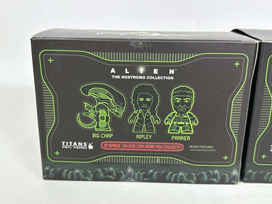 Pair Of Alien The Nostromo Collection Exclusive Twin Packs From Titans Vinyl Figures And Q-Pop Spengler Vinyl Figurine From Ghostbusters All New In Packaging [Photo 13]