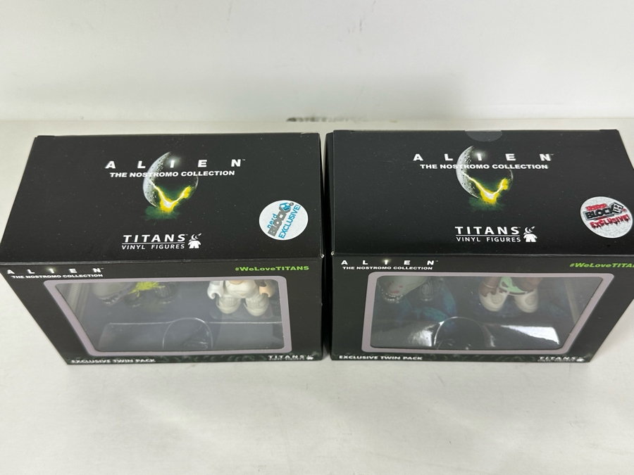 Pair Of Alien The Nostromo Collection Exclusive Twin Packs From Titans Vinyl Figures And Q-Pop Spengler Vinyl Figurine From Ghostbusters All New In Packaging [Photo 11]