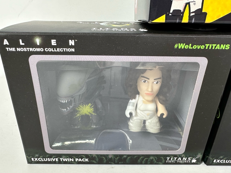 Pair Of Alien The Nostromo Collection Exclusive Twin Packs From Titans Vinyl Figures And Q-Pop Spengler Vinyl Figurine From Ghostbusters All New In Packaging [Photo 3]