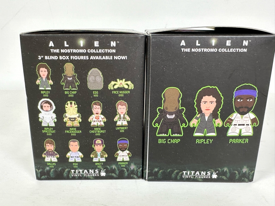 Pair Of Alien The Nostromo Collection Exclusive Twin Packs From Titans Vinyl Figures And Q-Pop Spengler Vinyl Figurine From Ghostbusters All New In Packaging [Photo 12]