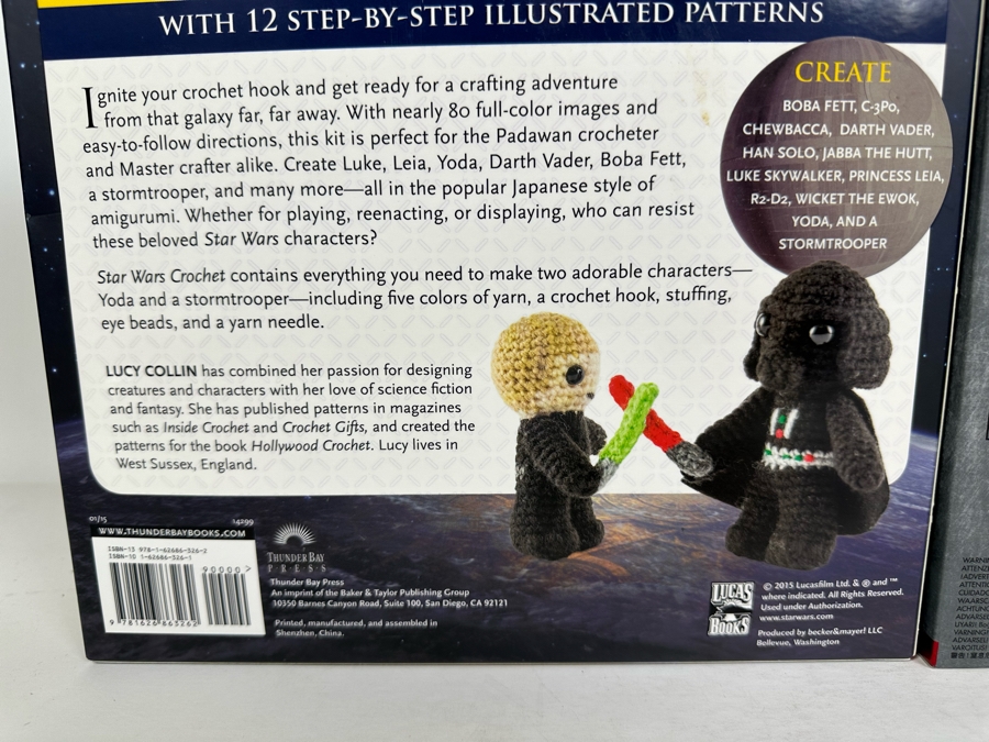 Disney Store Star Wars Die Cast Action Figure Elite Series First Order Stormtrooper, Star Wars Crochet Kit & Star Wars Dark Side Saga Set McDonalds [Photo 9]