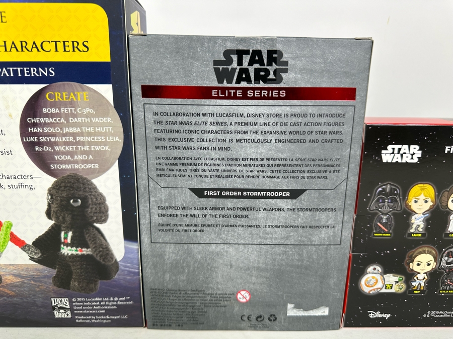 Disney Store Star Wars Die Cast Action Figure Elite Series First Order Stormtrooper, Star Wars Crochet Kit & Star Wars Dark Side Saga Set McDonalds [Photo 7]
