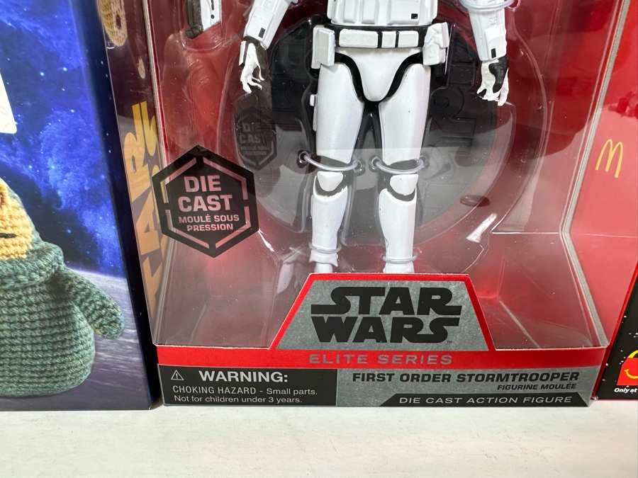 Disney Store Star Wars Die Cast Action Figure Elite Series First Order Stormtrooper, Star Wars Crochet Kit & Star Wars Dark Side Saga Set McDonalds [Photo 3]