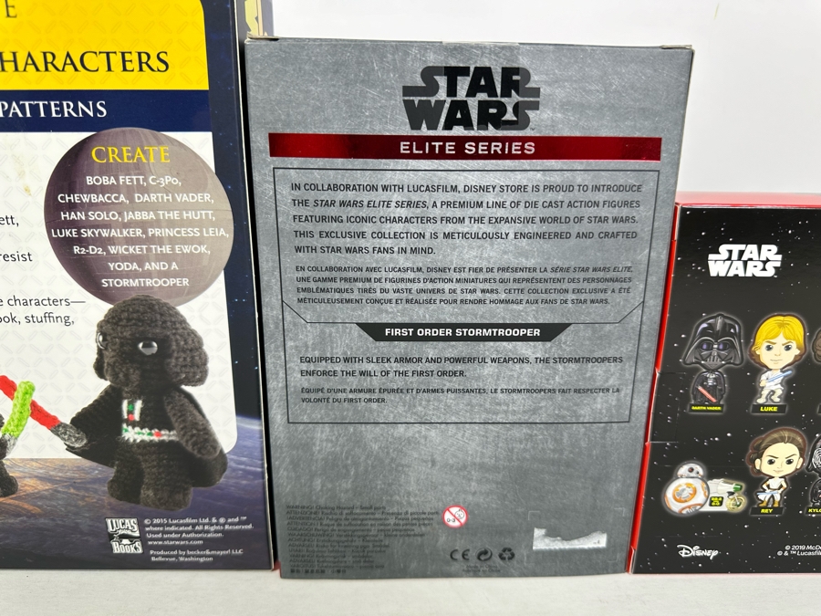 Disney Store Star Wars Die Cast Action Figure Elite Series First Order Stormtrooper, Star Wars Crochet Kit & Star Wars Dark Side Saga Set McDonalds [Photo 10]