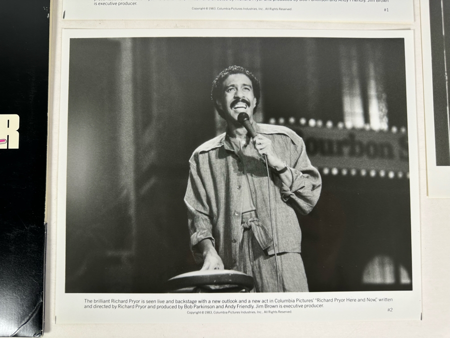 Richard Pryor Here And Now Movie Press Kit Promotional Items Including Three B&W 8 X 10 Press Photos [Photo 3]