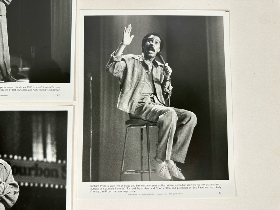 Richard Pryor Here And Now Movie Press Kit Promotional Items Including Three B&W 8 X 10 Press Photos [Photo 4]