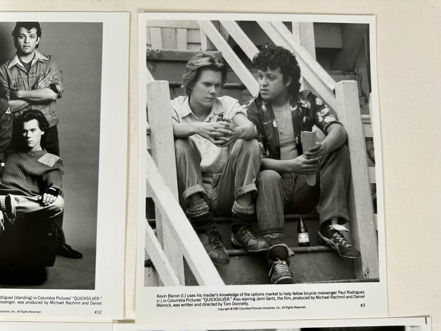 Quicksilver Movie Press Kit Promotional Items Including Four B&W 8 X 10 Press Photos [Photo 3]