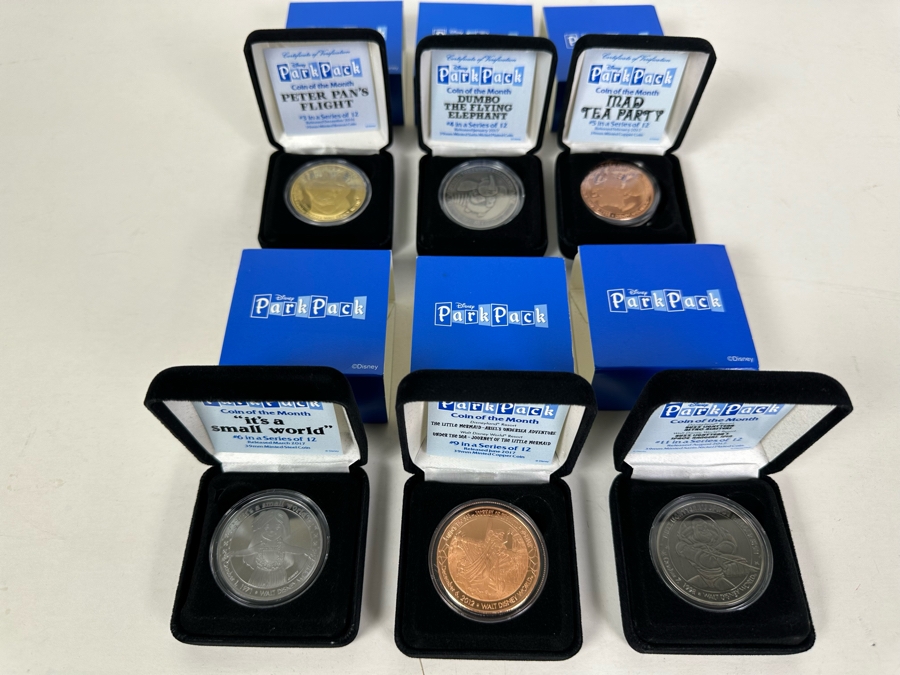 (6) Disney Park Pack Coins Of The Month [Photo 2]