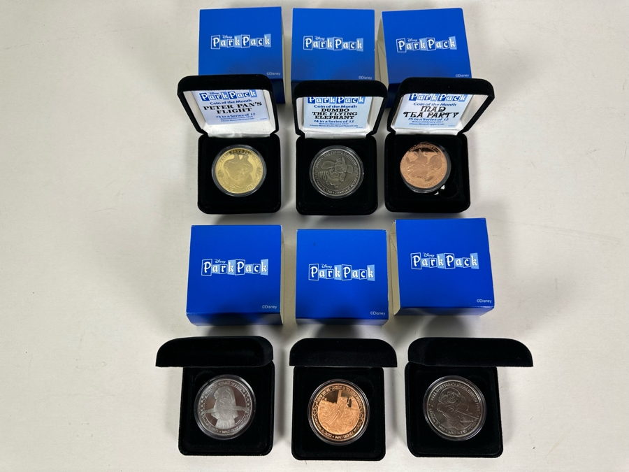(6) Disney Park Pack Coins Of The Month [Photo 3]