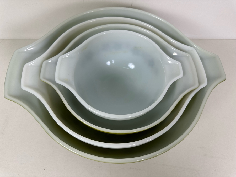 Complete Vintage Set Of Pyrex Mixing Bowls - 4 Bowls 13W To 7.5W [Photo 6]