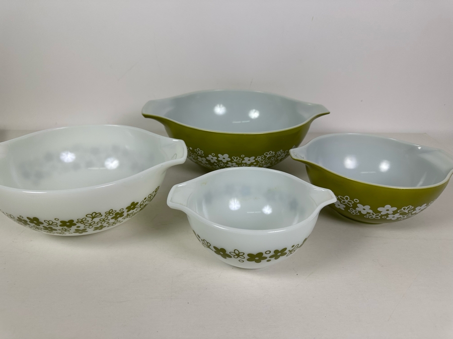 Complete Vintage Set Of Pyrex Mixing Bowls - 4 Bowls 13W To 7.5W [Photo 7]