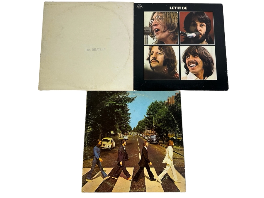 Beatles Vinyl Records: The White Album, Let It Be & Abbey Road [Photo 1]