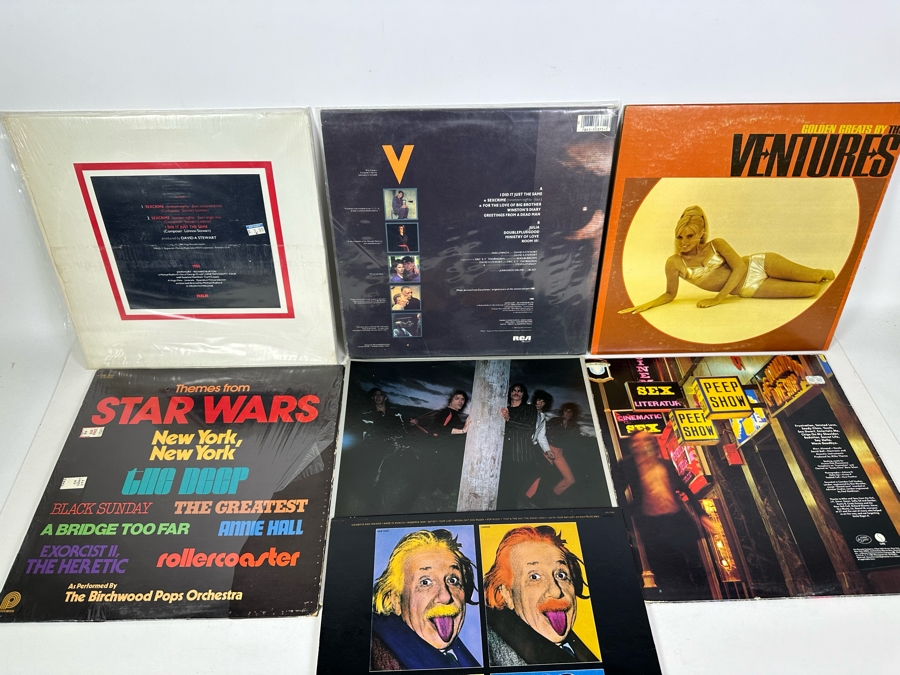 Vinyl Records Lot: Eurythmics, The Cars, The Ventures, Soft Cell, Pop Muzik By M (Robin Scott) & Movie Themes Including Star Wars [Photo 11]