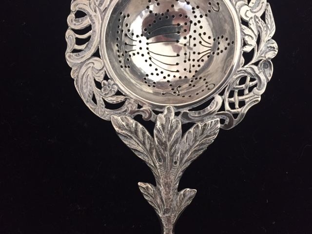 Vintage Silver Plate Elaborate Tea Strainer [Photo 5]