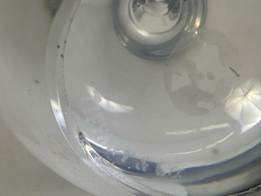 Vintage Tiffany & Co Crystal Apple Award Engraved To Dr. David D. Michaels, UCLA Ophthalmology 5W [Photo 4]