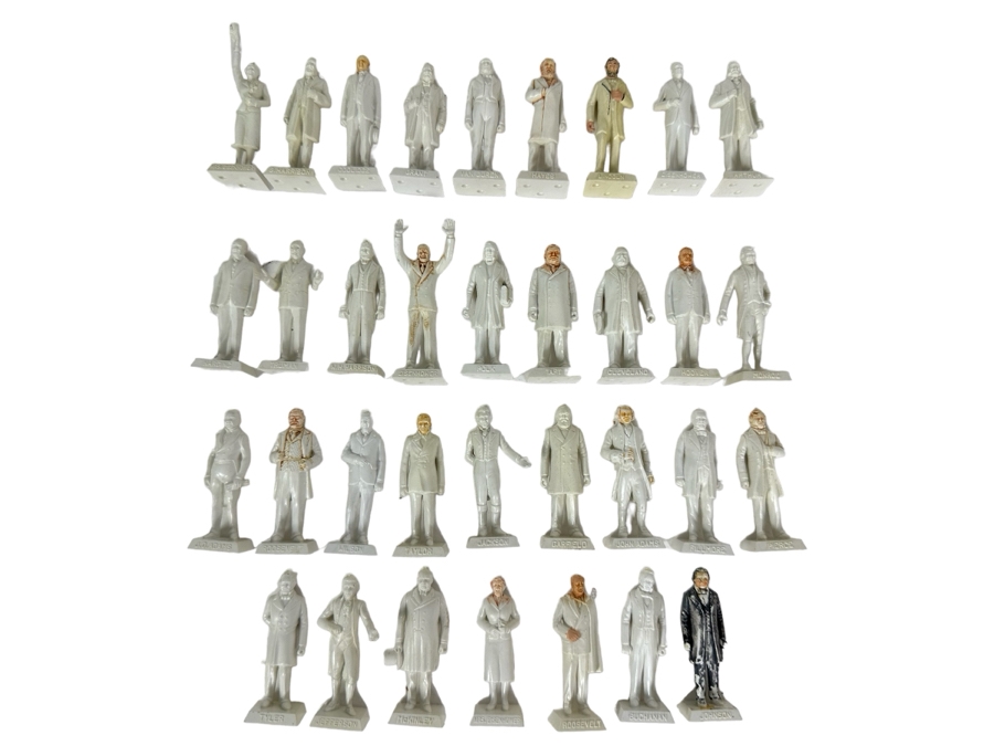 Vintage Plastic Miniatures American Presidents Figurines 1.5'H