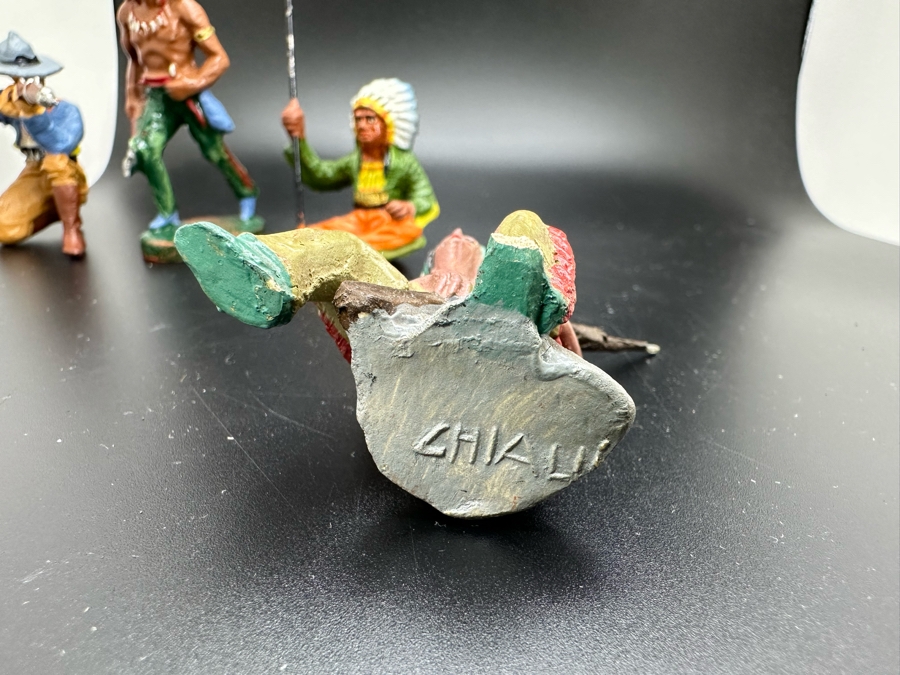 Vintage Toy Cowboys And Indians Miniature Figures Of Various Makes [Photo 14]
