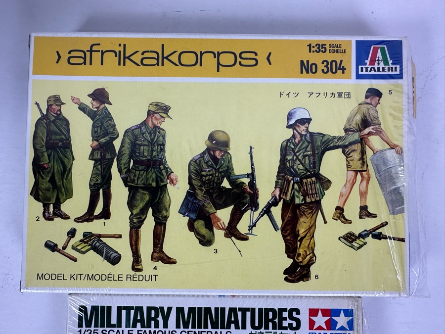 Pair Of Military Model Kits: Famous Generals Tamiya & Afrikakorps Italeri [Photo 3]