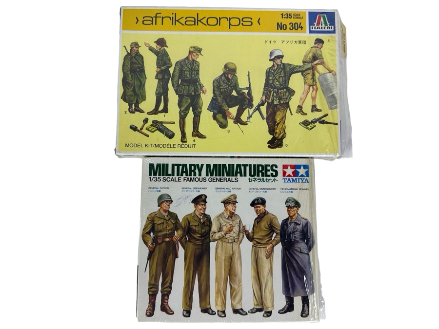 Pair Of Military Model Kits: Famous Generals Tamiya & Afrikakorps Italeri [Photo 1]