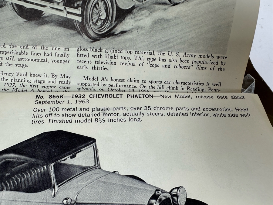 Vintage Hubley Metal Car Kit For The Model A Phaeton [Photo 12]