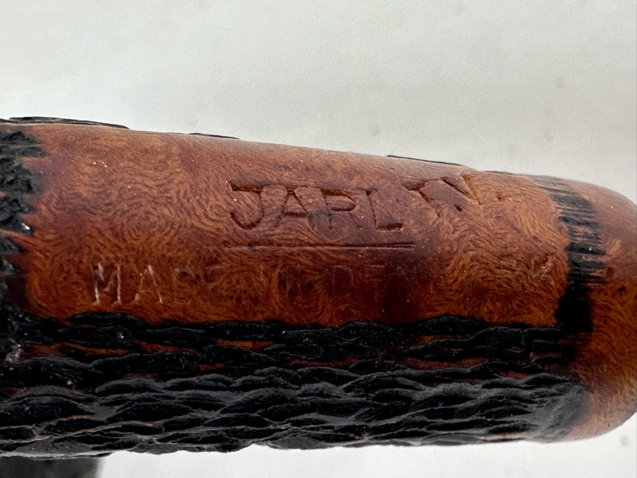 (5) Vintage Wooden Smoking Pipes Collection With Stand: (2) Jarl Denmark, (1) Stanwell Denmark, (1) The Guildhall London Pipe & (1) Well Pipe Italy [Photo 3]